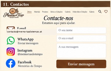 Contactos — Memórias do Tempo